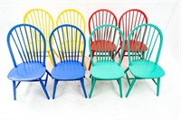 Fun Colorful Windsor Style Chairs
