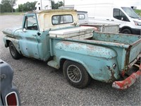 502-1966 GREEN/WHITE TRUCK C14-RUNS AND DRIVES