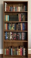 Five Tier Pressboard Bookcase with Books