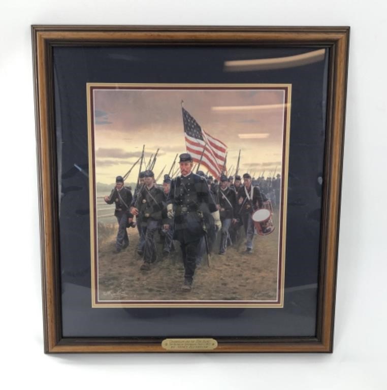 Chamberlain Battle Gettysburg Mort Kunstler Print