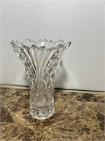 CRYSTAL VASE 6 1/2" DIA X 9 1/2"