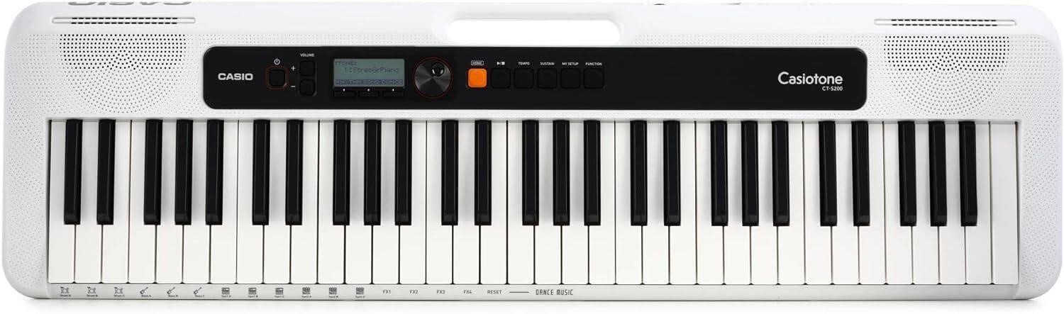 Casio Casiotone 61-Key Portable Keyboard  White