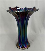 Morning Glory 13" funeral vase - purple