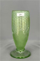 N's Corn vase w/plain base - ice green