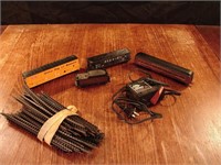 Lot of electric train parts