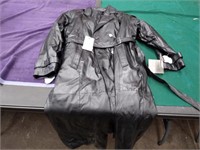 Men\'s Leather Coat - Large - New