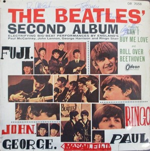 Beatles' Signed 'The Beatles' Second Album' Cover