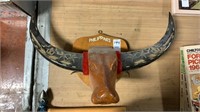 Philippines Wooden Bull Head and Painted Hatchet