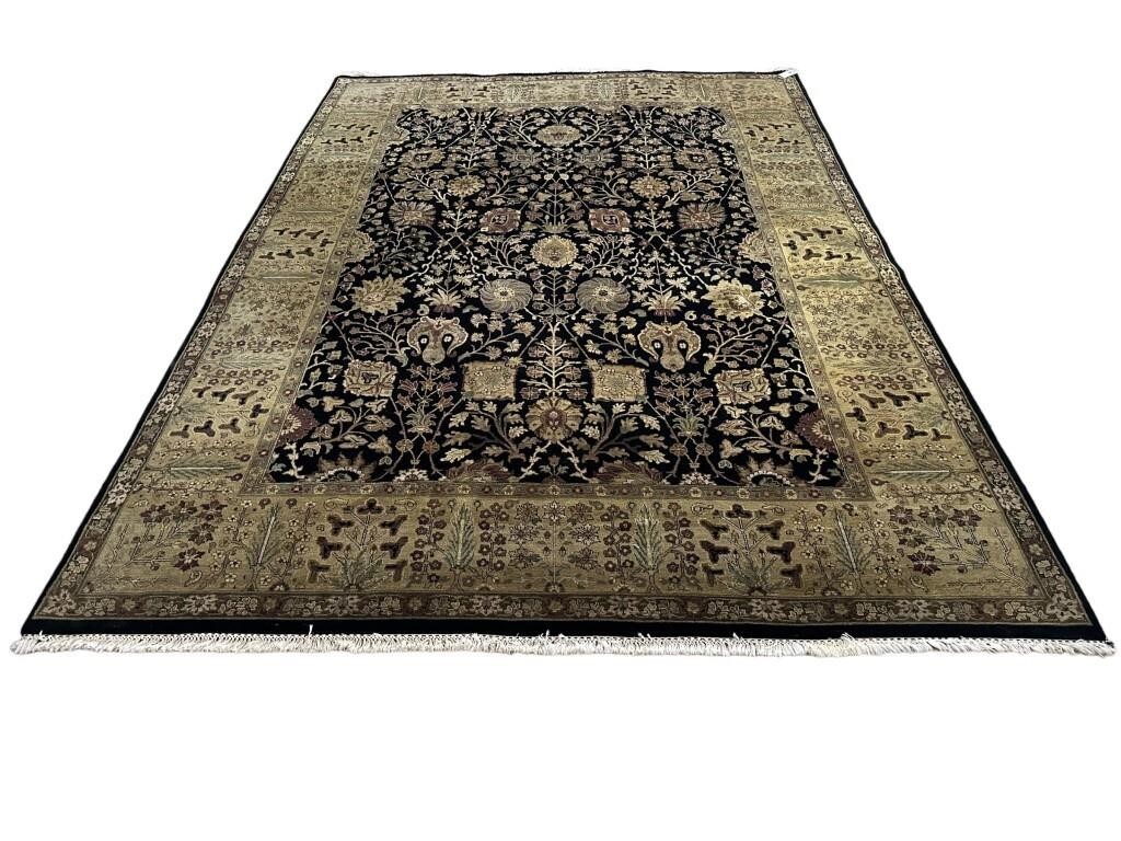 12 FT 7 IN X 9 FT HAND MADE AGRA ORIENTAL CARPET