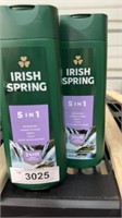 Irish Spring shampoo, and conditioner
