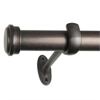 Decopolitan 27941-36CO End Cap Single Rod, 36 to