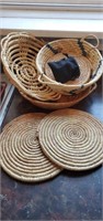 Basket and plate holders