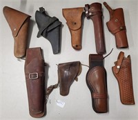 (9) Leather Holsters