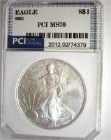 2005 Silver Eagle MS70 LISTS $150