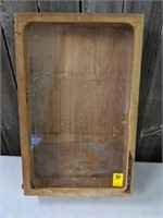 Wooden Display Case with Handles