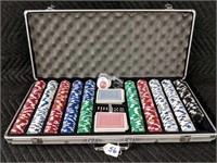 Poker Chip Set in Carrying Case