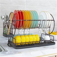 KeFanta Dish Drying Rack with Drainboard for Kitch