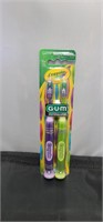 Crayola Gum Metallics (2) Pack Kids Toothbrushes