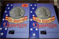 GROUP OF 2 US 50 STATE QUARTER BOOKS (BOTH ARE