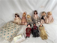 9 Vintag 6" Dolls