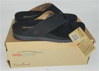 Spenco Comfort Sandals - Hampton Suede Black Size