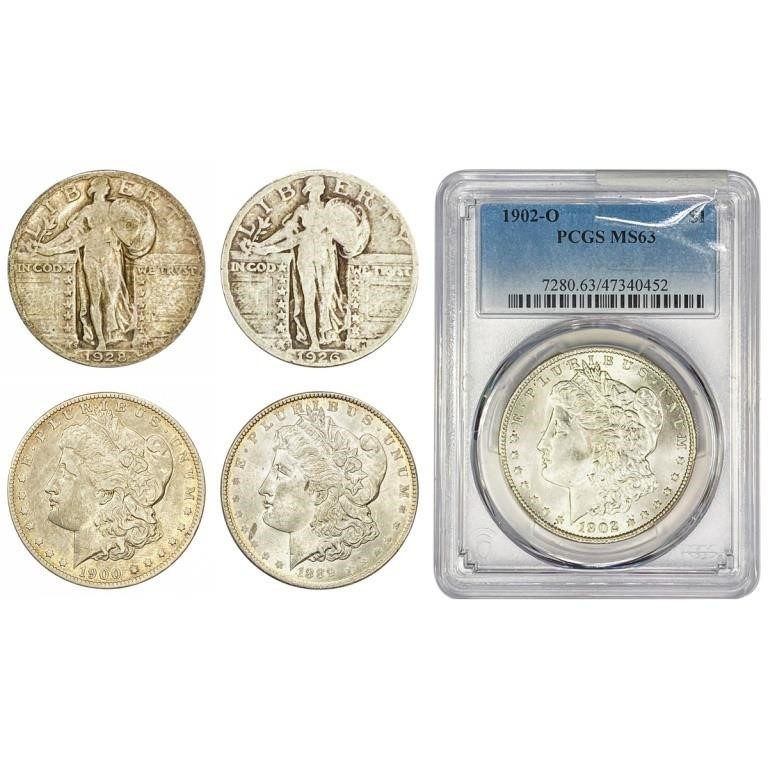 1889-1928 [5] 2 25C, 3 $1