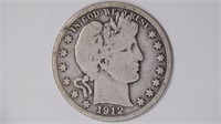 1912-D Liberty Head Barber Half Dollar