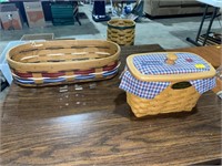 2 longaberger baskets