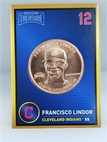 1 oz .999 Copper Francisco Lindor - Indians