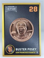 1 oz .999 Copper Buster Posey - Giants