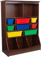 KIDCRAFT WALL STORAGE UNIT, ESPRESSO,