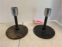 Homemade mechanic candle stands