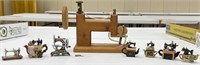 Miniature and Wood Sewing Machines