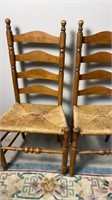 Mid Century Cane Seat Chairs 2e