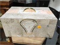 PINK MARBLE JEWELRY BOX - LOCAL PICK-UP ONLY!