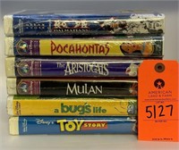 Various Walt Disney VHS Clamshell Tapes