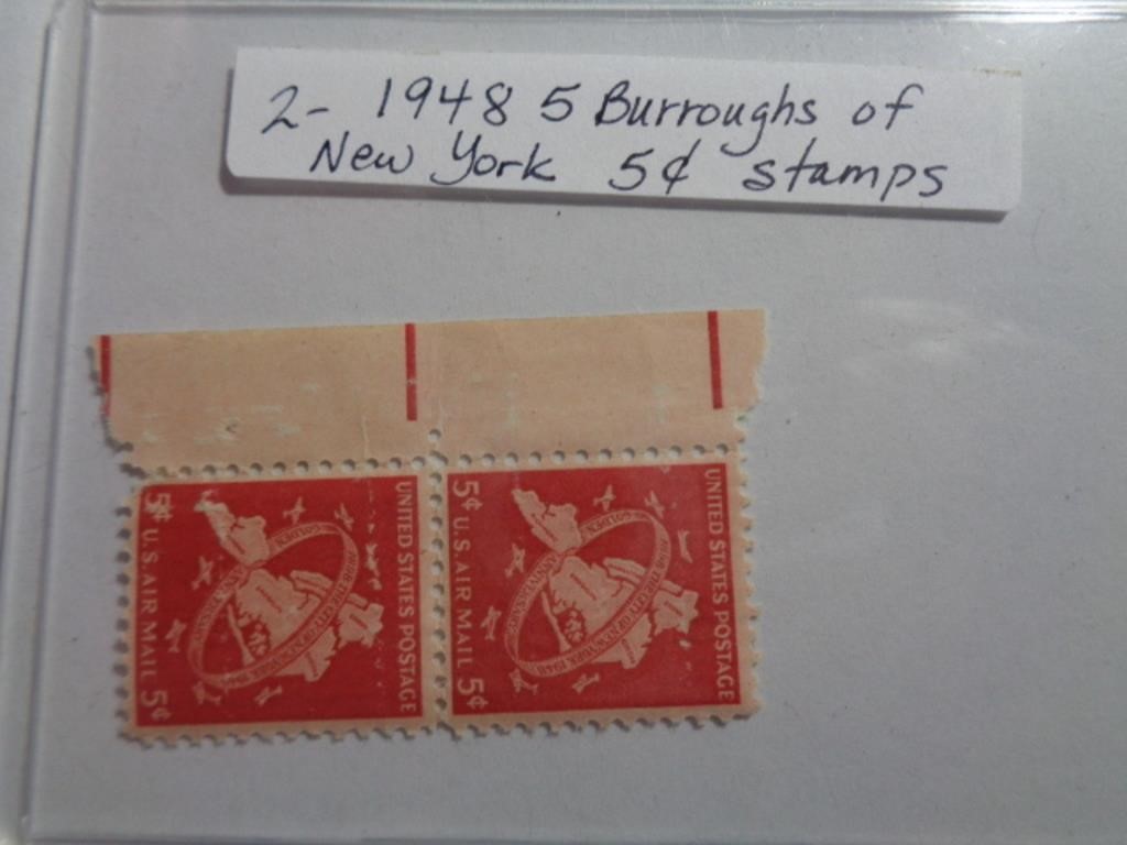 1948 NEW YORK 5¢ STAMPS