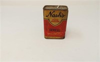 Nash's Turmeric Cardboard Tin, 3 1/4" x 2 1/4"