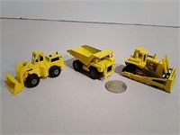 Three Hot Wheels Construction Vehicles- 1 Track