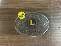 Lions Club Belt Buckle