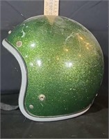 Vintage motorcycle helmet