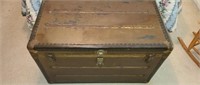 Beautiful vintage metal trunk