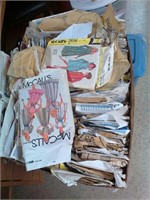 Box of sewing patterns McCalls + more.