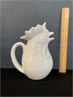 Vintage Ceramic Rooster Pitcher