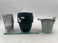 NEW Mixed Lot of 16- Flower Pots