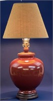 Modern Ceramic table lamp, works, 33”