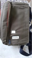 Jack spade army green laptop bag.