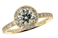 14k Gold 1.40 ct Round Brilliant Diamond Ring