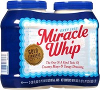 Product of Kraft Miracle Whip Dressing, 2 ct./30
