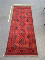 nice persian style wool runner - 2.5ft x 6.5ft